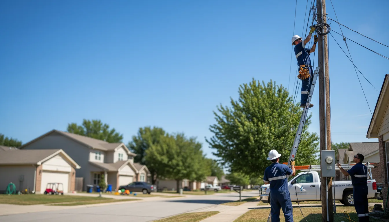 Residential electrician providing installation services in Fort Wainwright, AK